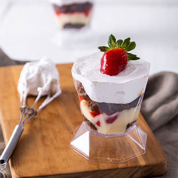 VIVI SUFLÊ DE CHOCOLATE COM MORANGO